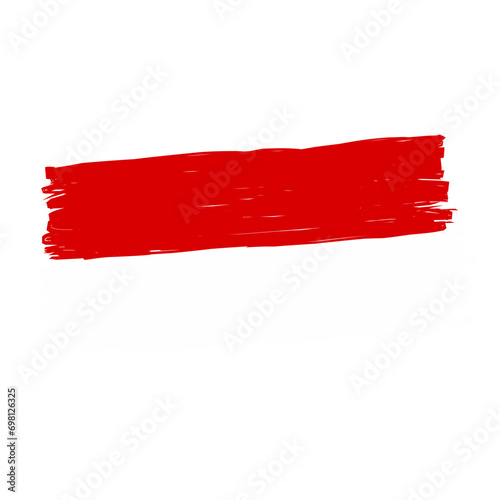 Red And White Abstract Stroke