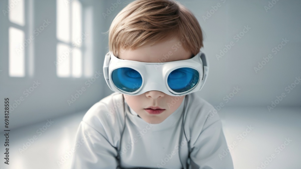 child doing STEM, virtual reality, technology child doing STEM, virtual reality, technology