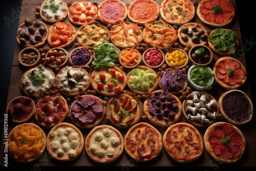 Many flavors of pizza. Generative AI.