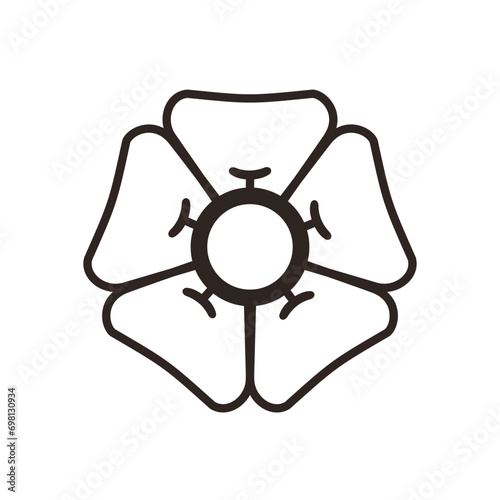 Geranium Flower Outline Icon
