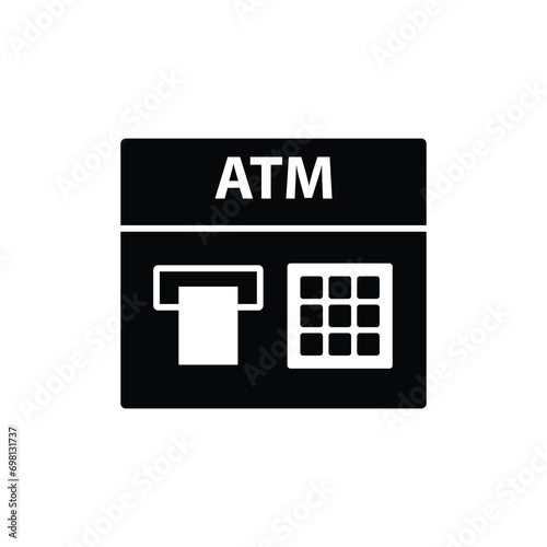 atm icon vector. Money from atm vector icon