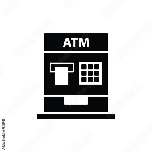 atm icon vector. Money from atm vector icon