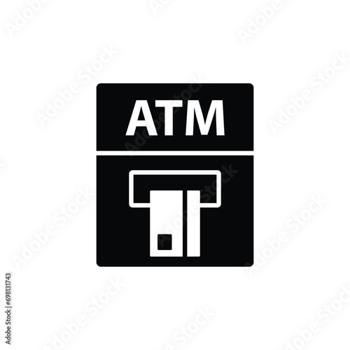 atm icon vector. Money from atm vector icon