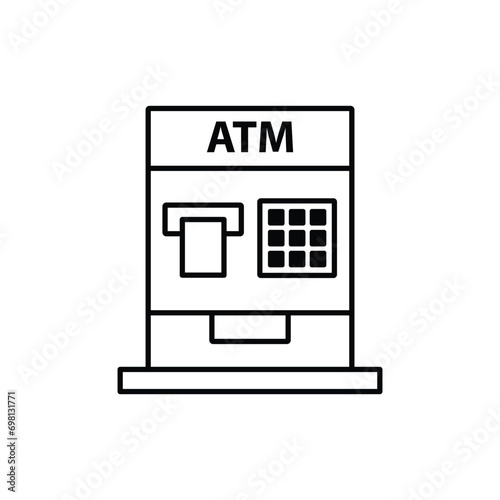 atm icon vector. Money from atm vector icon