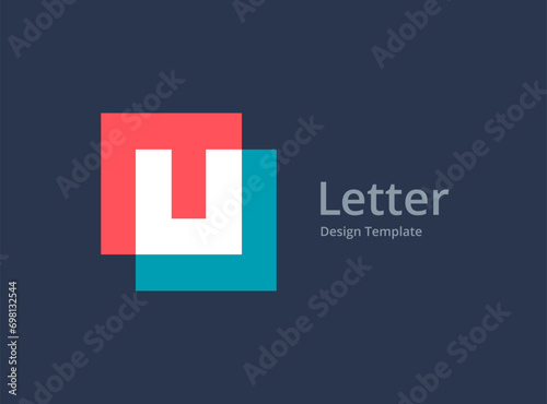 Letter U logo icon design template elements