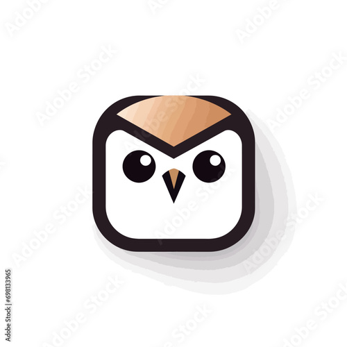 Owl icon. Vector illustration isolated on white background © 酸 杨