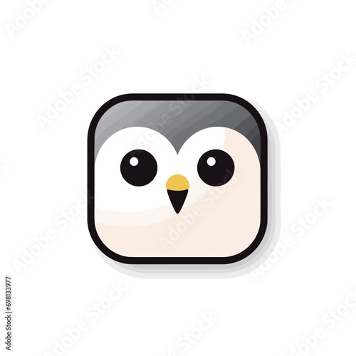 Owl icon. Vector illustration isolated on white background