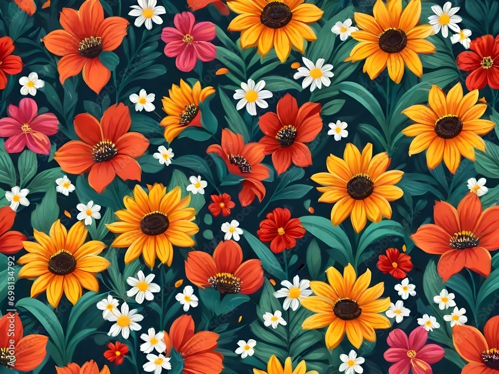 Flower wall background.Wallpaper. Flower wall background.Wallpaper.