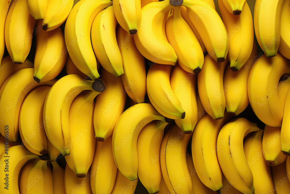 Fresh banana yellow background texture Fresh banana yellow background texture