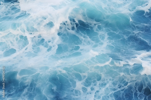 blue water background. © D