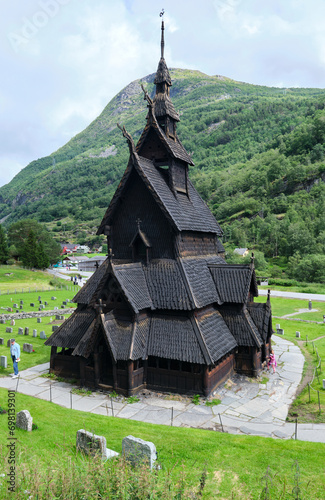 old wooden church of Borgund Stavkyrkje
 photo