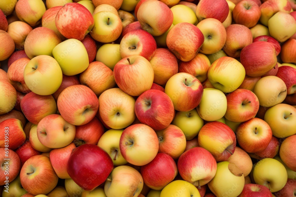 An image of a selection of different apple varieties, showcasing the diverse range of colors, shapes, and flavors that apples come i An image of a selection of different apple varieties, showcasing the diverse range of colors, shapes, and flavors that apples come i