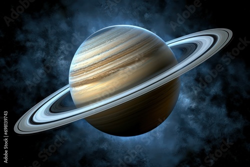 An image showcasing the elegance and celestial beauty of Saturn, with its rings and distinctive features, inviting us to ponder the wonders of the univers