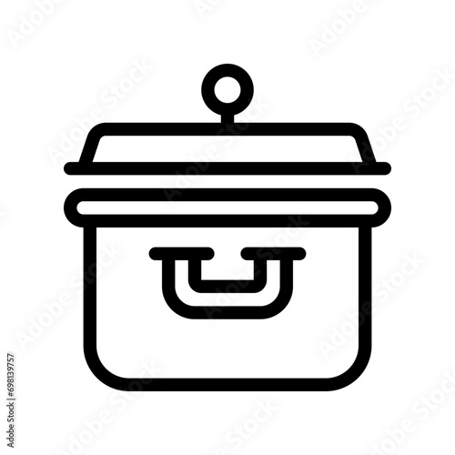 casserole line icon