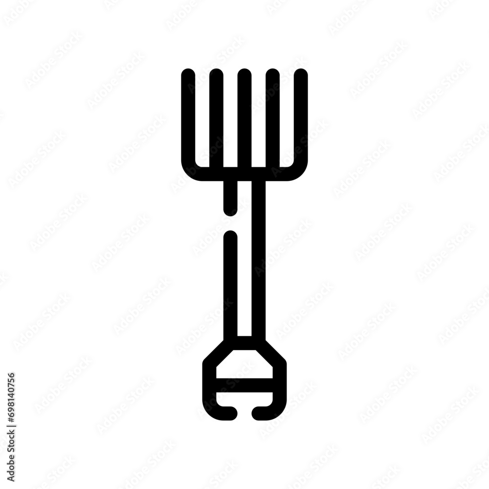 pitchfork line icon pitchfork line icon