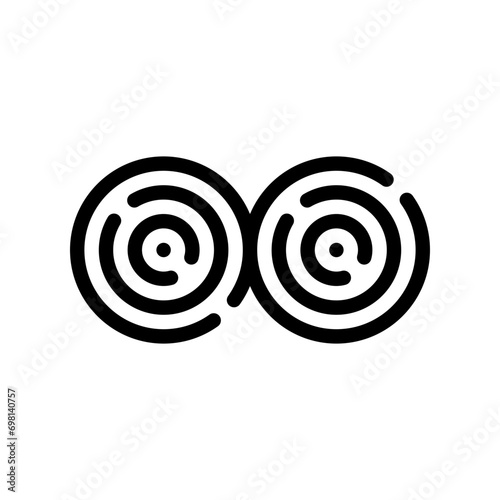 hay bale line icon