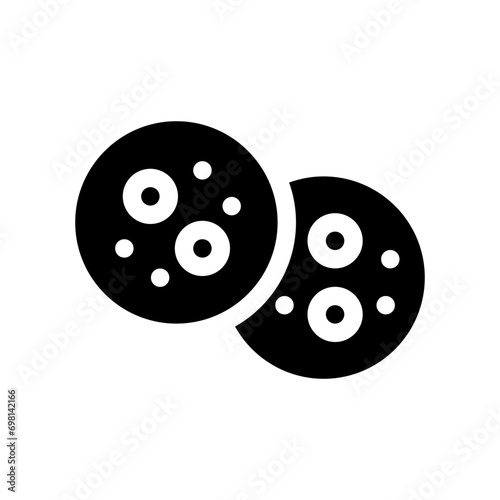 ginger cookies glyph icon