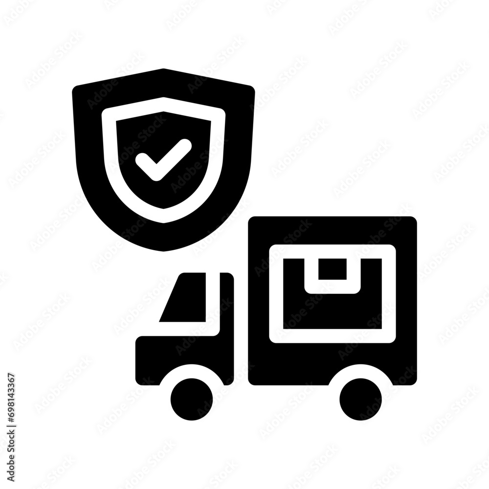 delivery insurance glyph icon delivery insurance glyph icon