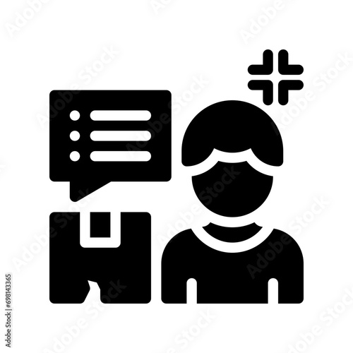 complain glyph icon