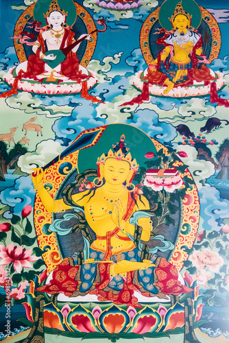 Manjushri - bodhisattva of supreme wisdom, Ladakh, Tibetan Buddhism