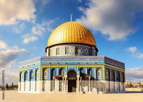 Dome of the Rock in old city of Jerusalem, Israel.