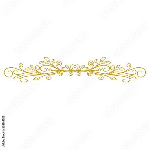 Golden Wedding Invitation Ornament