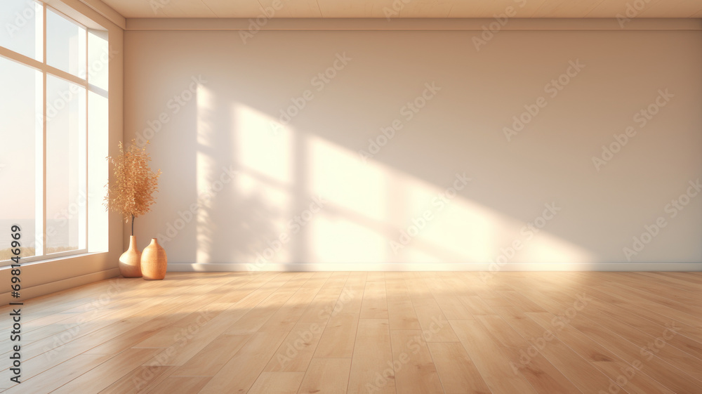 Fototapeta premium Modern style conceptual interior empty room