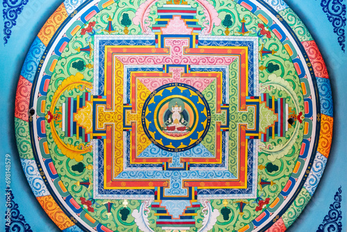 Ceiling of Dukhang Hall - Vairochana Mandala