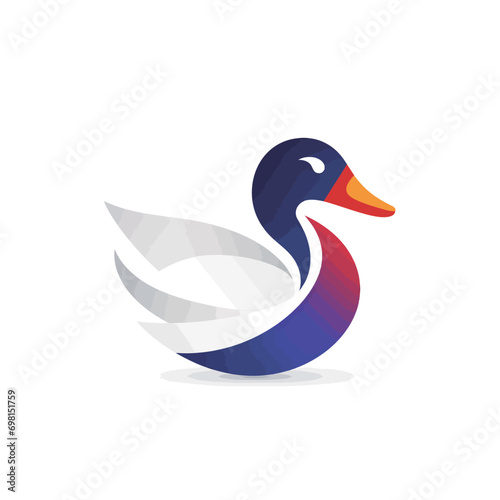 swan logo design template. Swans vector icon. Swans vector icon