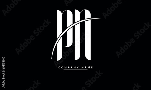 PN, NP, P, N Abstract Letters Logo Monogram