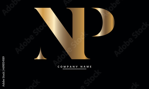 PN, NP, P, N Abstract Letters Logo Monogram