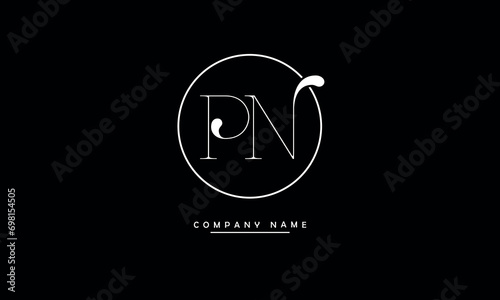 PN, NP, P, N Abstract Letters Logo Monogram