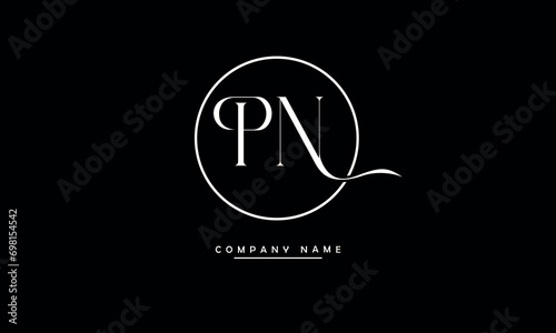 PN, NP, P, N Abstract Letters Logo Monogram