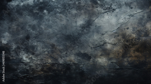 Explore the intimate details of a dark grunge textured wall in this captivating closeup.