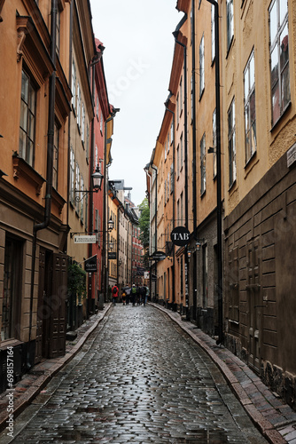 narrow street in Sweden