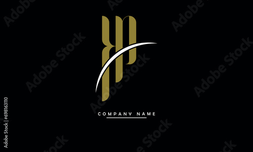 PK, KP, P, K Abstract Letters Logo Monogram