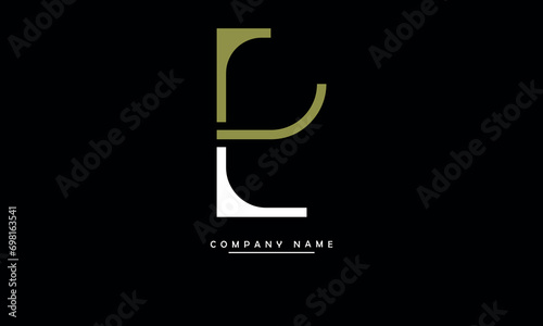 PL, LP, P, L Abstract Letters Logo Monogram