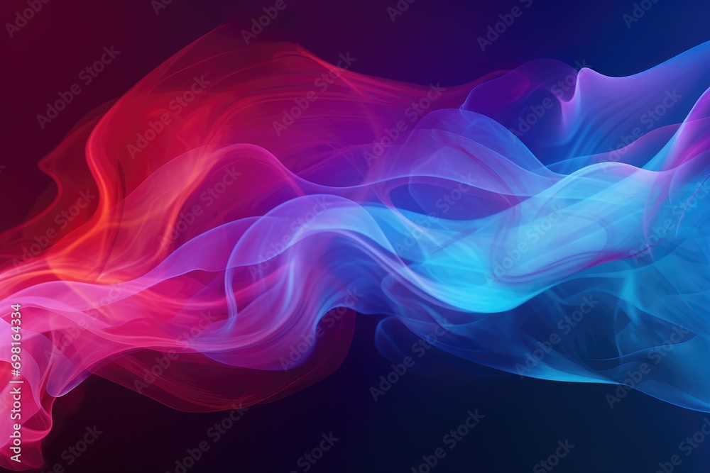 abstract background with multicolored smoke on a dark blue background, Illustration of dramatic smoke and fog in contrasting vivid colors, Background or wallpaper, abstract colorful, AI Generated abstract background with multicolored smoke on a dark blue background, Illustration of dramatic smoke and fog in contrasting vivid colors, Background or wallpaper, abstract colorful, AI Generated