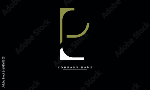 PL, LP, P, L Abstract Letters Logo Monogram