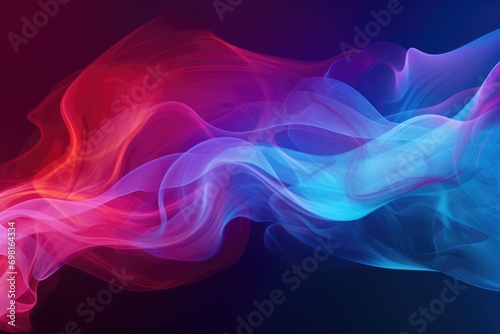 abstract background with multicolored smoke on a dark blue background, Illustration of dramatic smoke and fog in contrasting vivid colors, Background or wallpaper, abstract colorful, AI Generated © Ifti Digital