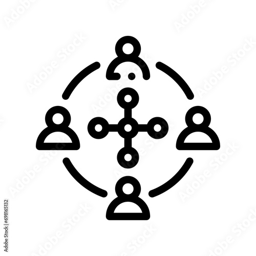 participation line icon