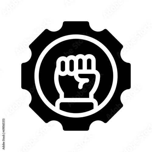 determination glyph icon