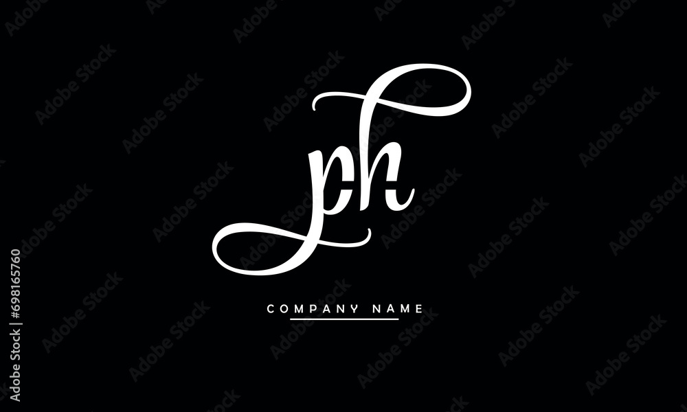 PH, HP, P, H Abstract Letters Logo Monogram PH, HP, P, H Abstract Letters Logo Monogram