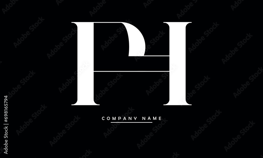 PH, HP, P, H Abstract Letters Logo Monogram PH, HP, P, H Abstract Letters Logo Monogram