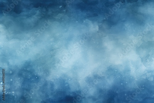 Abstract blue watercolor texture background. Fantasy fractal design. Digital art. 3D rendering, Illustrate an abstract watercolor paint background in dark blue, creating a grunge, AI Generated © Ifti Digital
