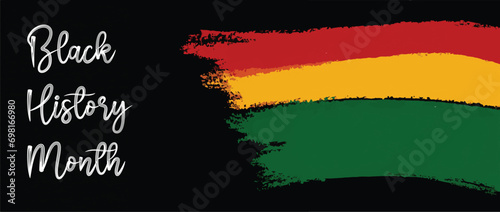 African Americans Black history month lettering with colorful pattern background vector illustration