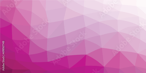 Purple gradient polygon pattern. Low poly design 