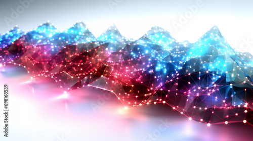 Digital Data Flow Backgroun...