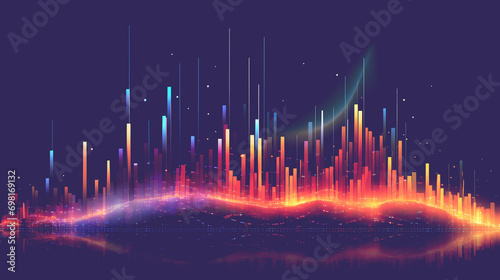 Digital Data Flow Backgroun...
