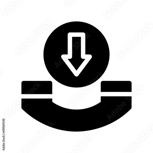 incoming call glyph icon